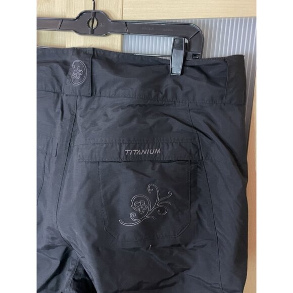 Columbia Pants Women's Large Black Titanium Omni-Tech Waterproof Ski Snowboard - Picture 4 of 7